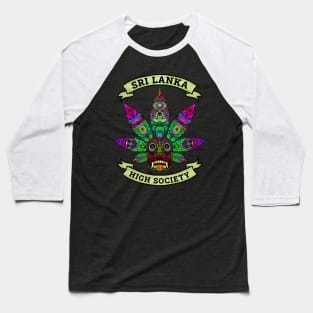 Sri Lanka Ganja Yaka Mask (Devil Mask) High Society iv Baseball T-Shirt